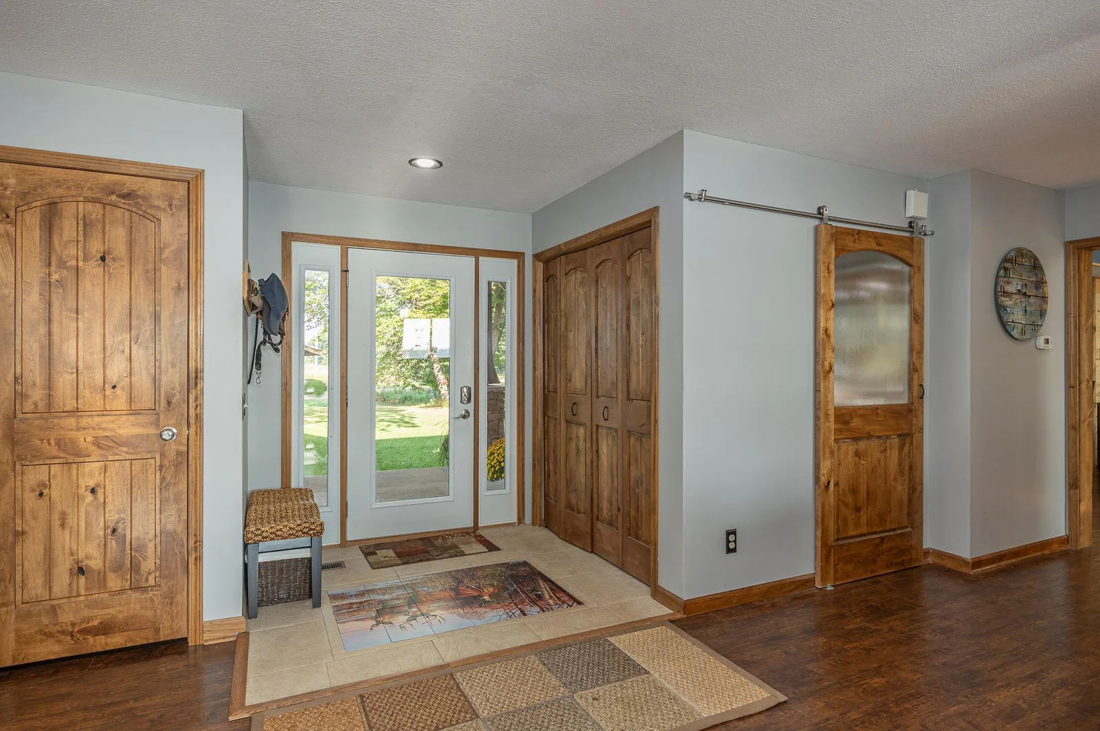 Spacious entry with ample closet space.