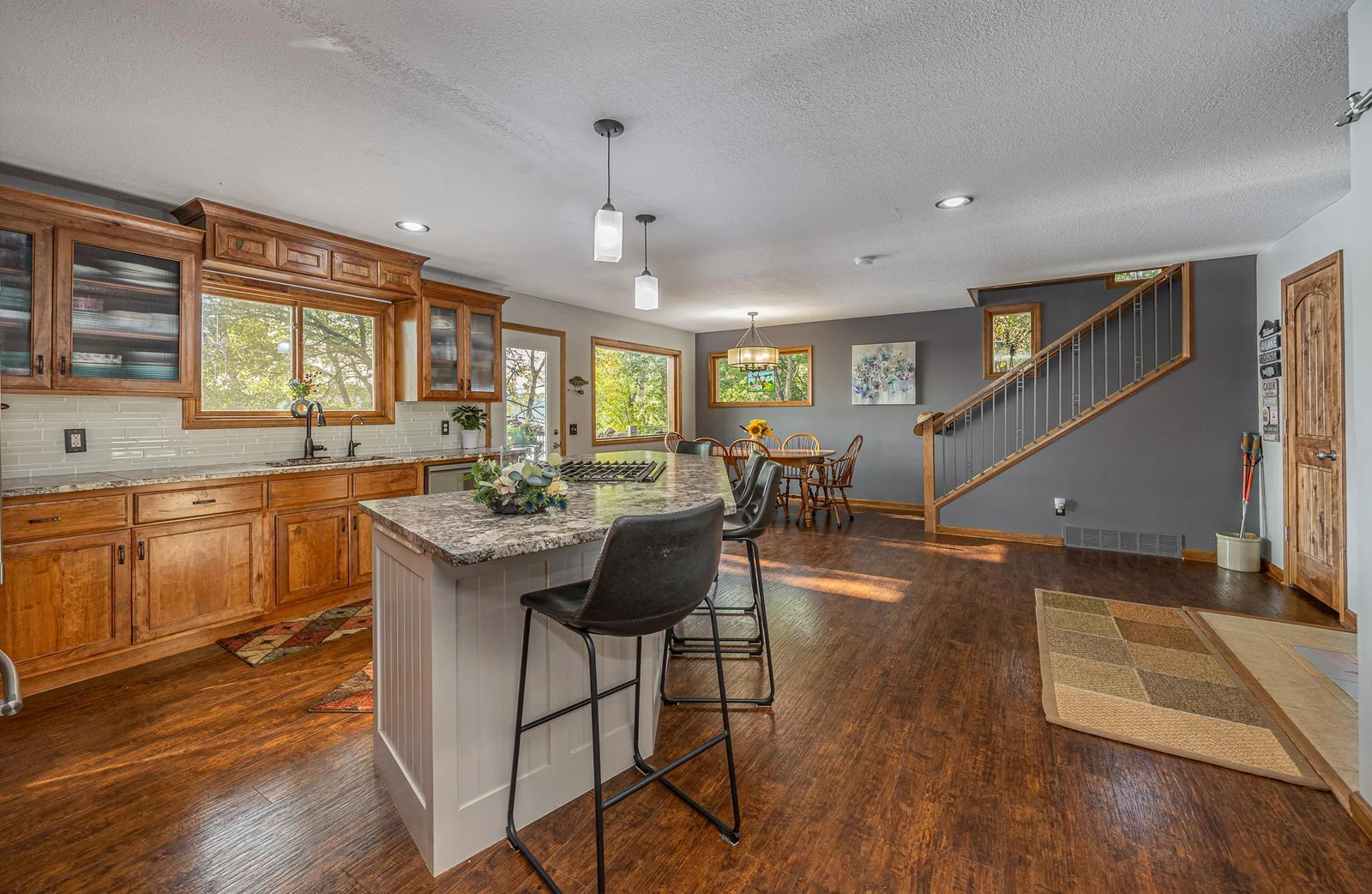 Open and spacious kitchen.