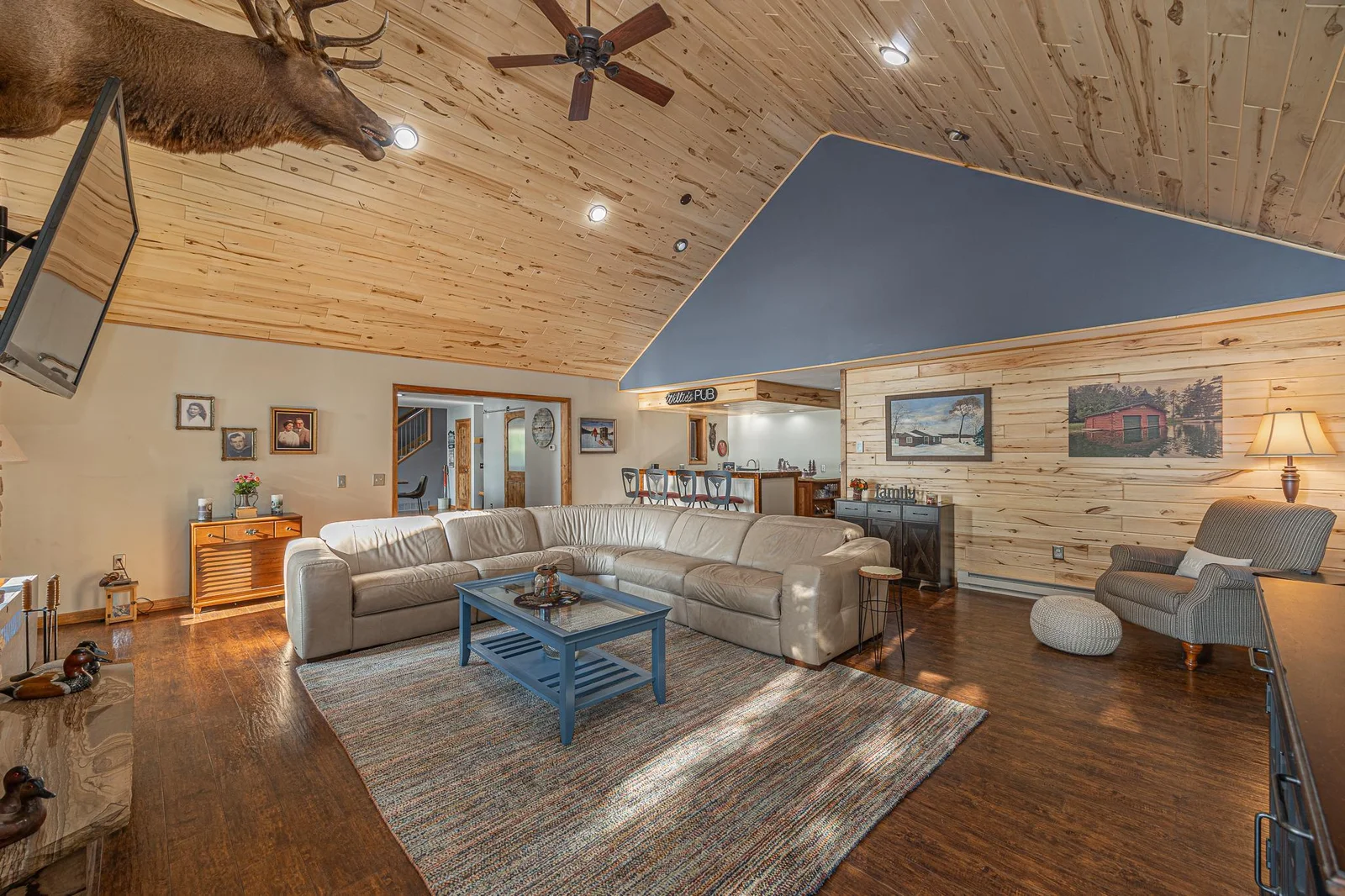 Open floor plan makes entertaining a breeze.