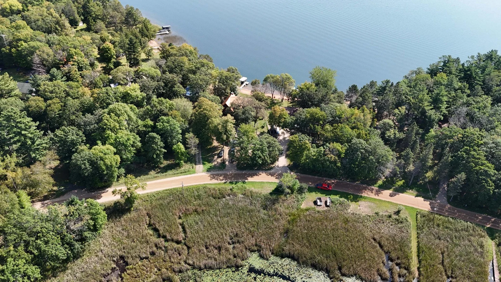 Aerial views of the property.