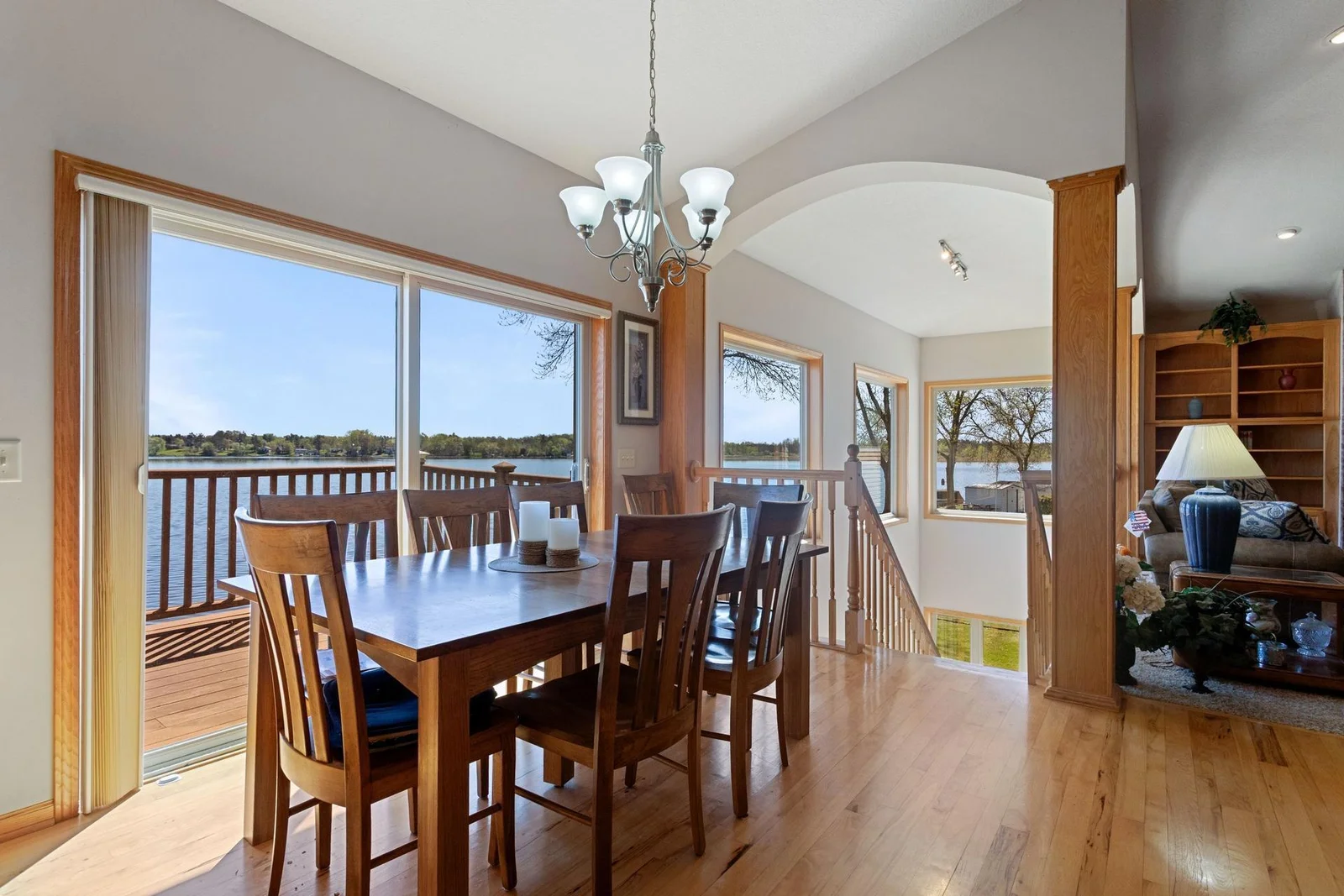 Dining room walks out onto deck