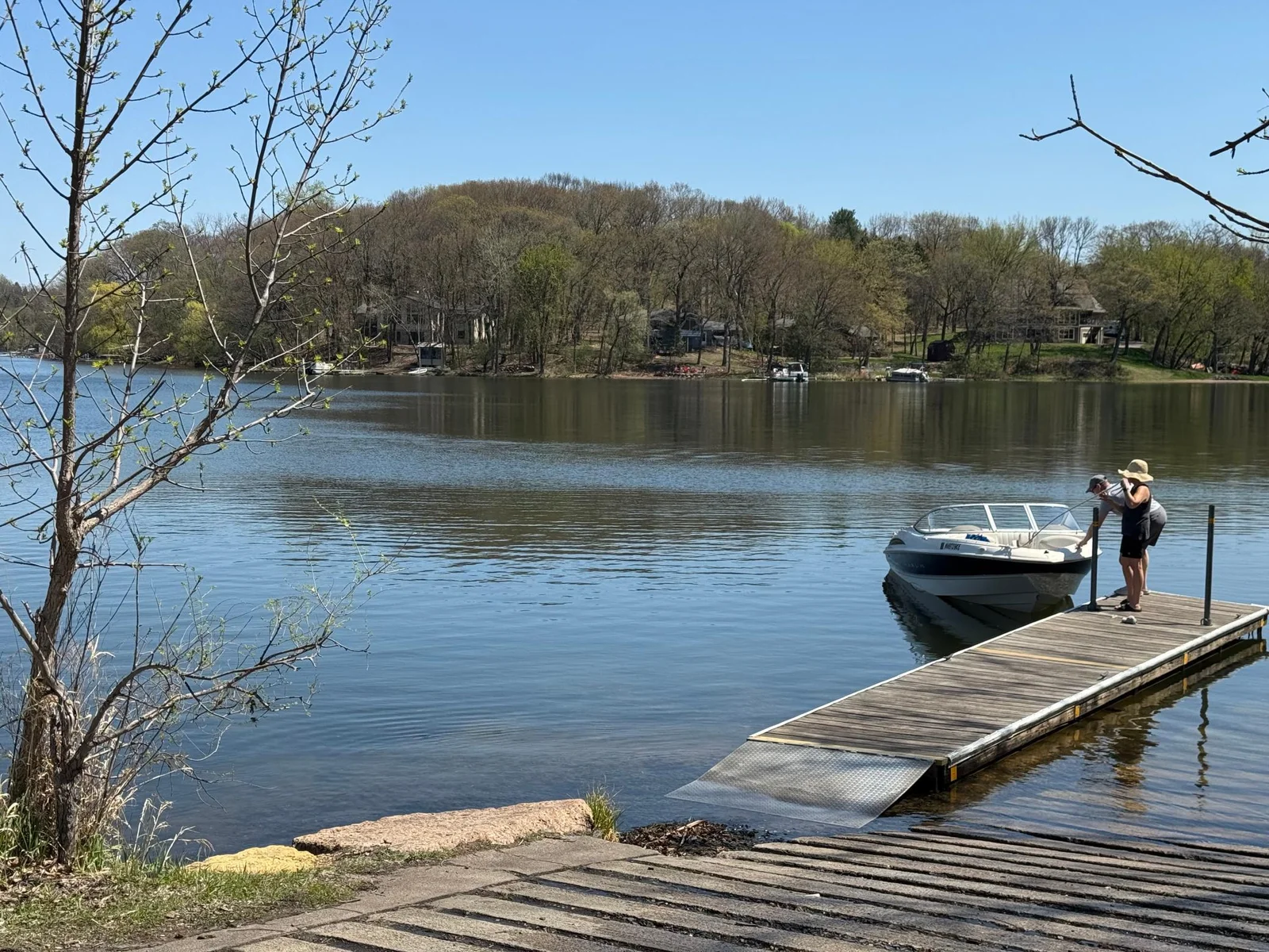 Public boat launch close by.