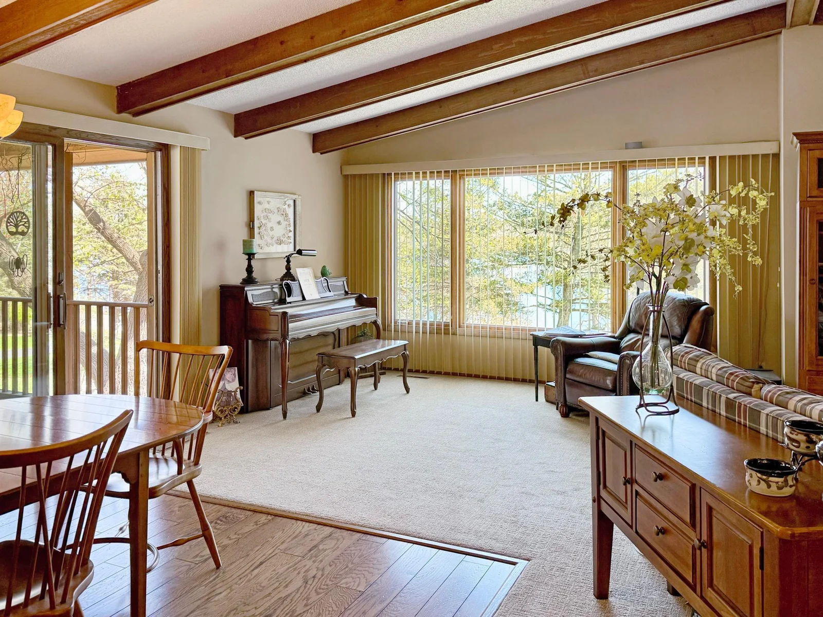 Great room measures 30x24 and natural light pours in.