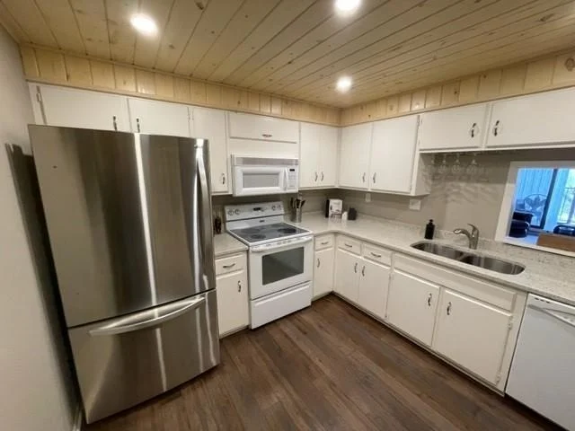 and new refrigerator.