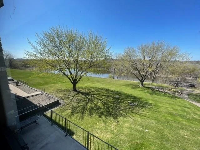 The balcony off the living room
