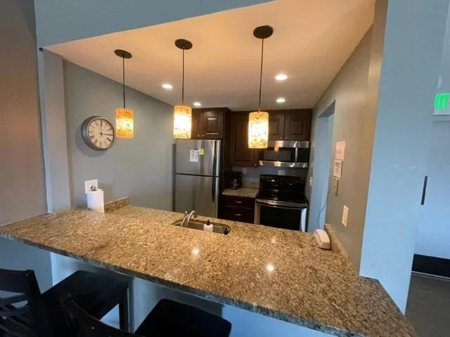 with kitchen available to serve your get-togethers.