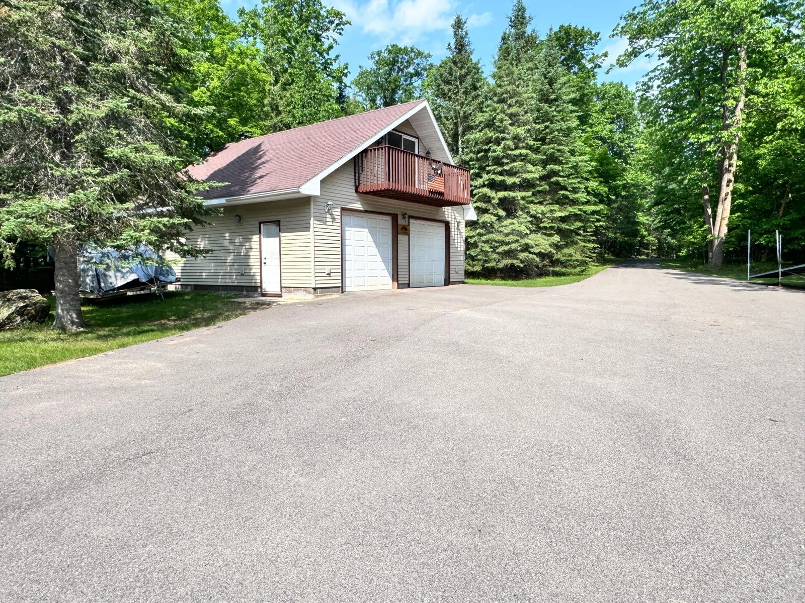 Bunk house located above the garage