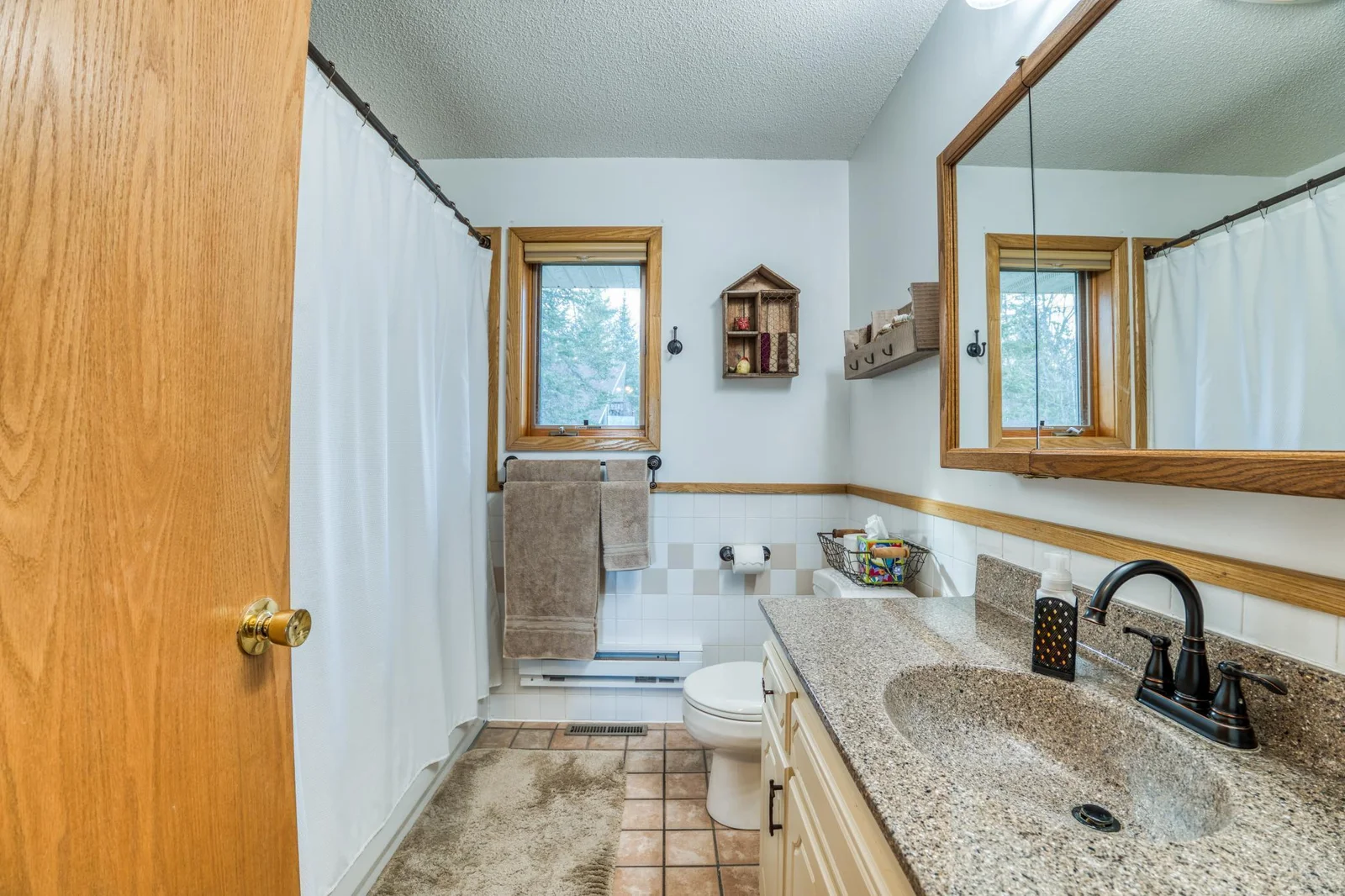 Main Floor bathroom with updated vanity