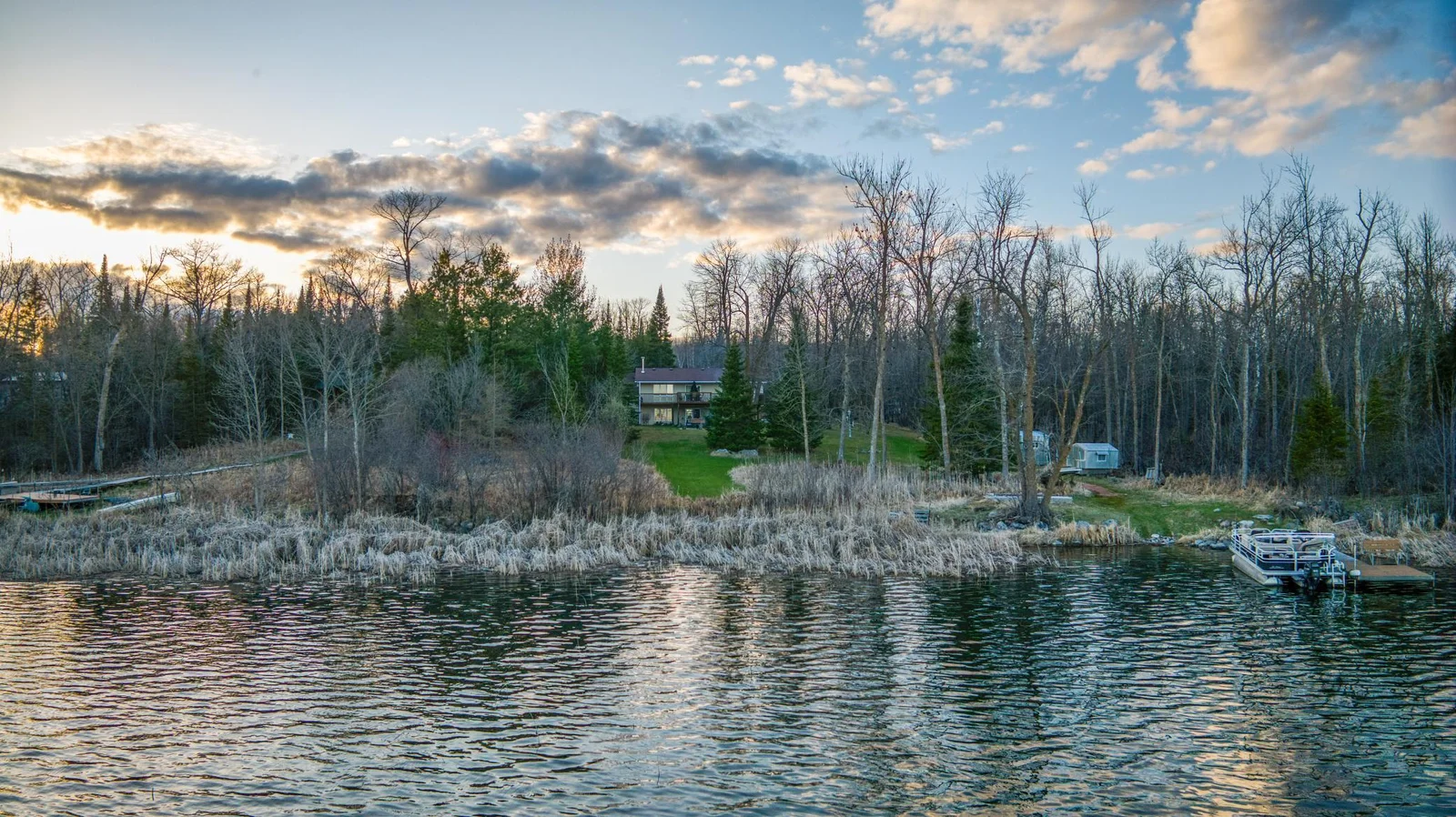 Steamboat Lake is quiet and less developed than nearby Leech Lake, offering a more private, serene atmosphere while still benefiting from big-lake access.
