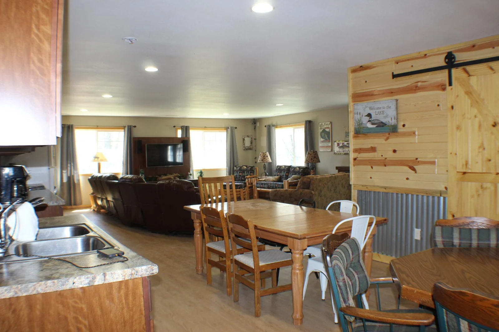 main level fully furnished
