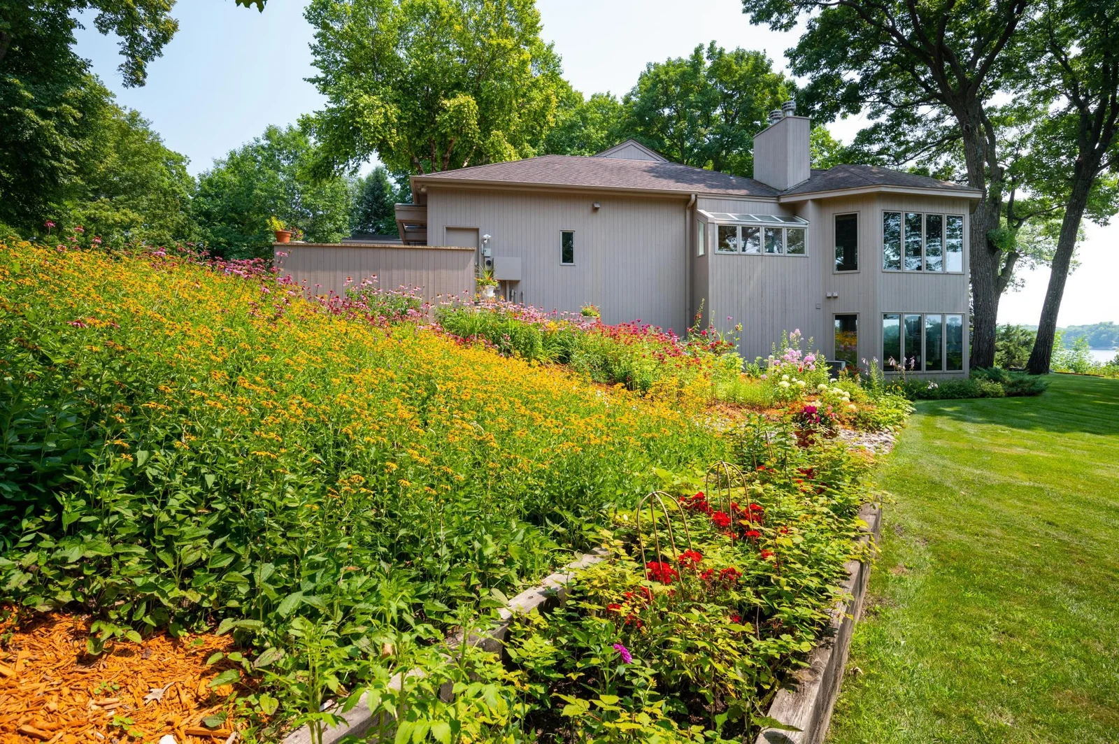 West side of home