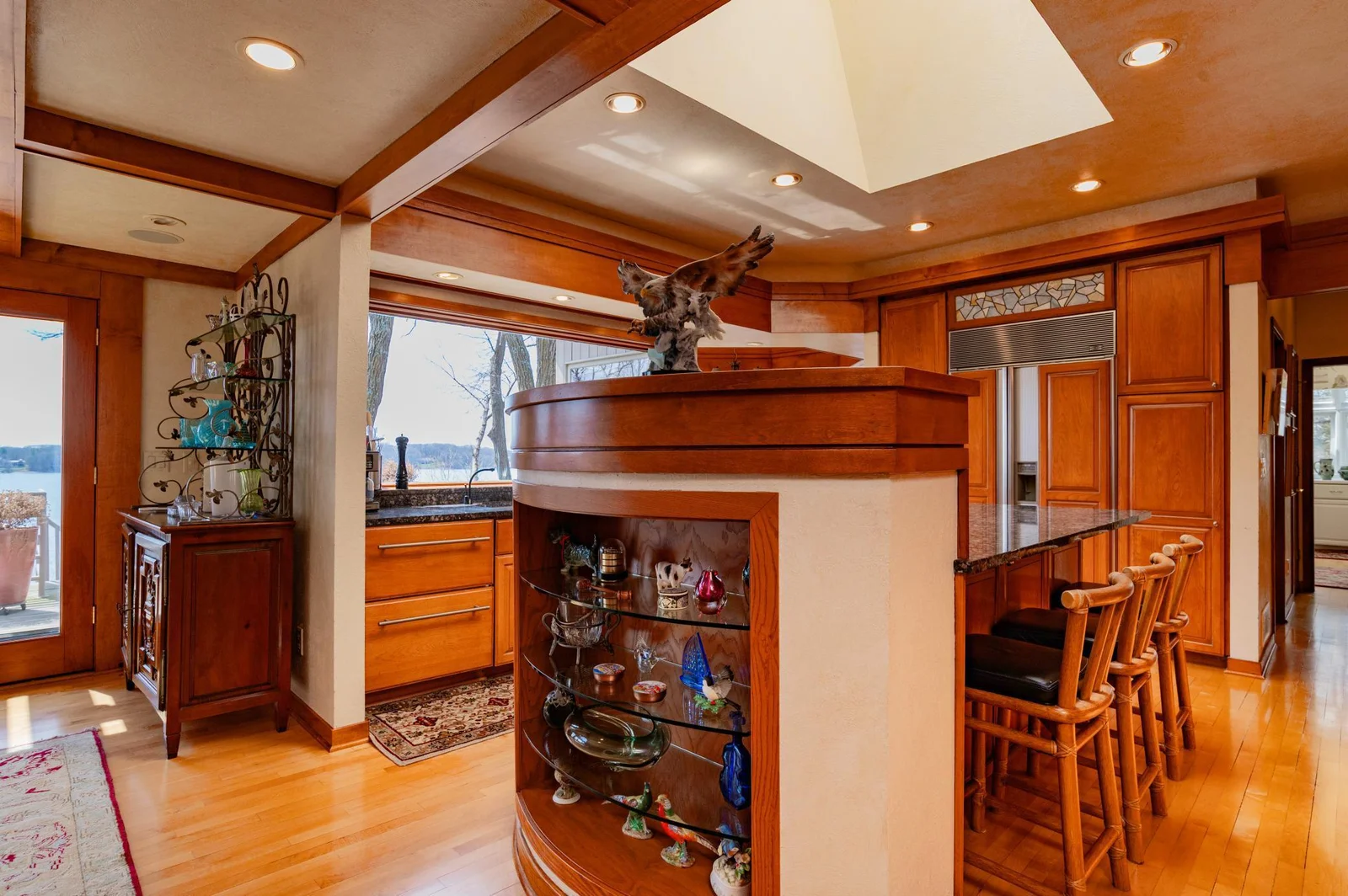 Looking into the kitchen