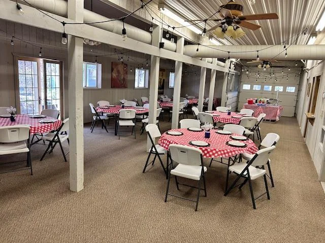Party time in the barn