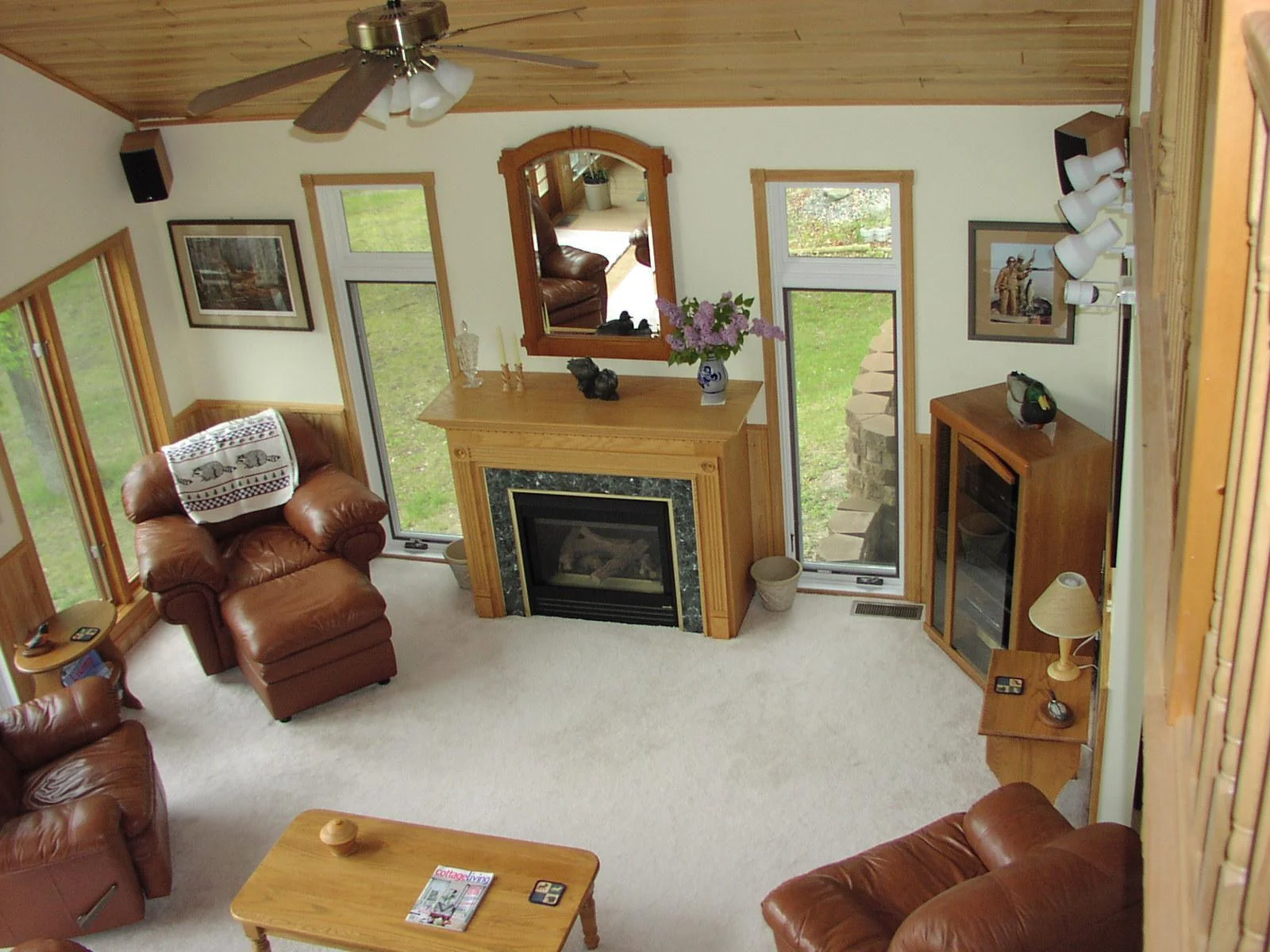 living room from loft