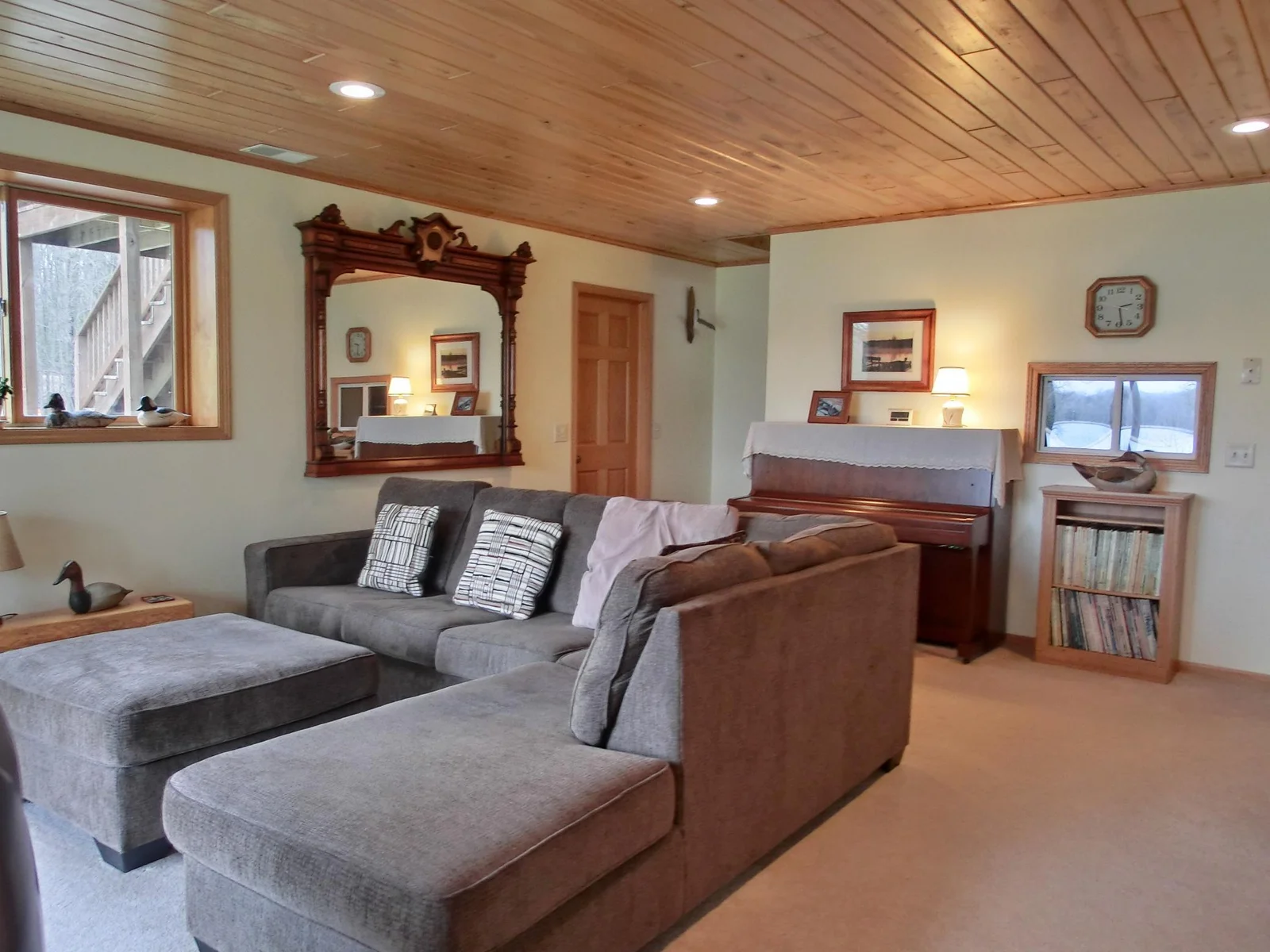 downstairs family room