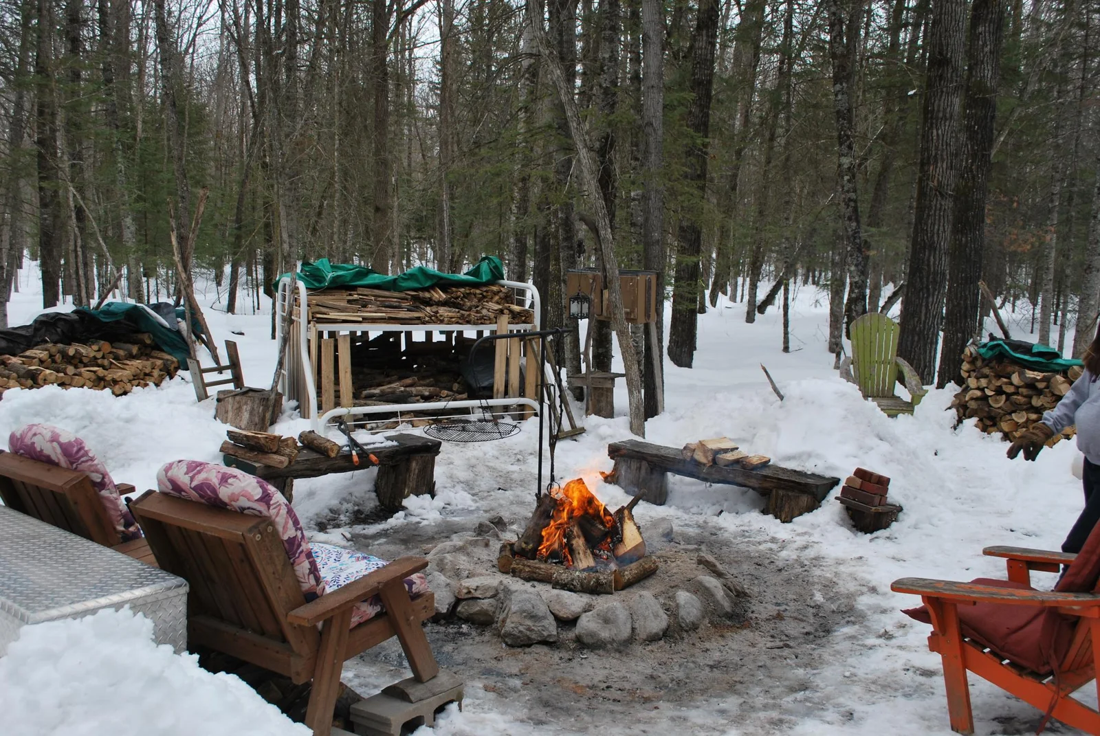 another camp fire site
