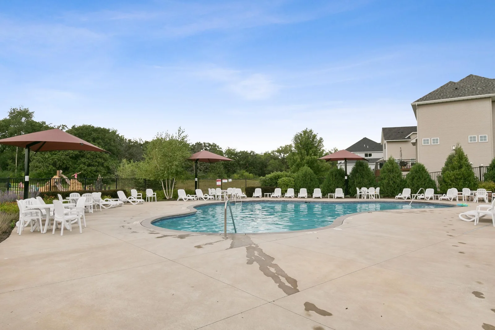 The pool is the place to be in the Summer, and the place to meet your neighbors!