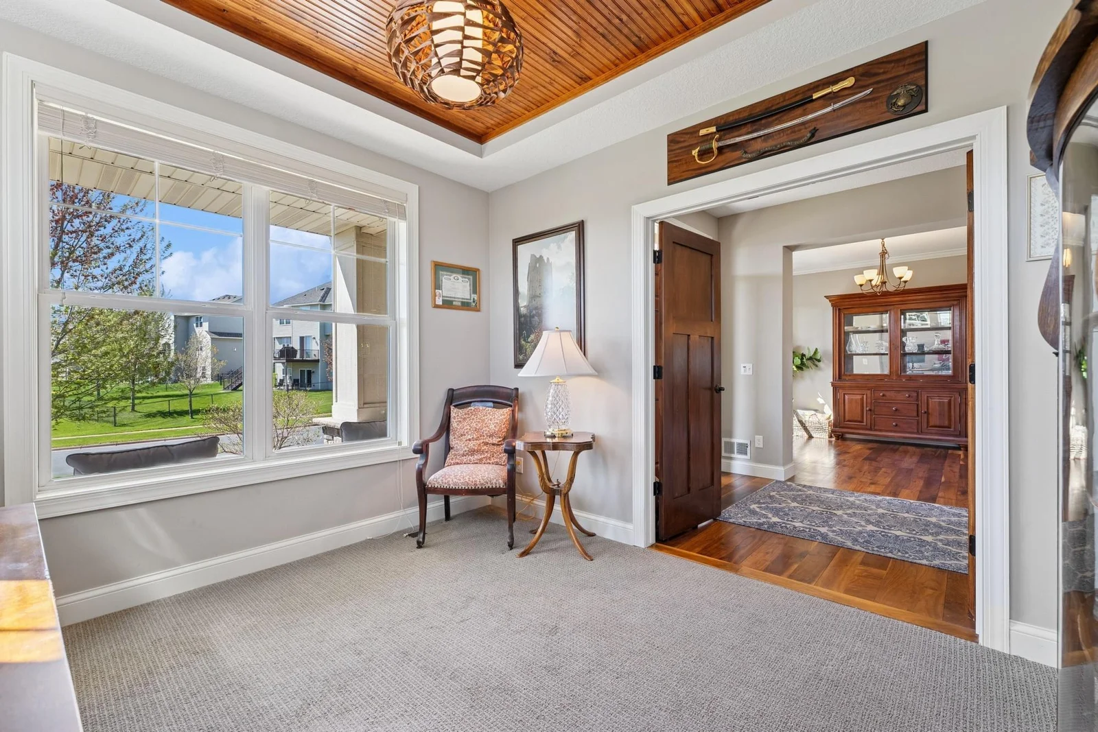 The office has solid French doors, so you can WHF in peace & quiet.