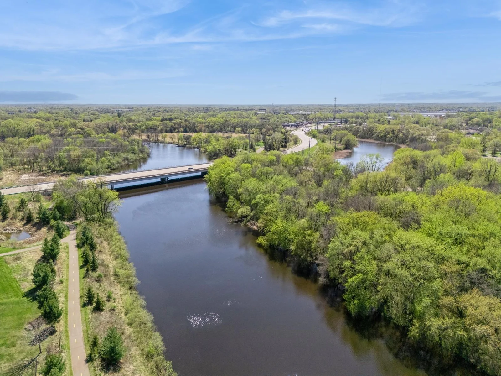 Pretty soon, a dock system will be installed on the left near where the two trails meet, and you can rent a slip there to keep your boat there from May to October.