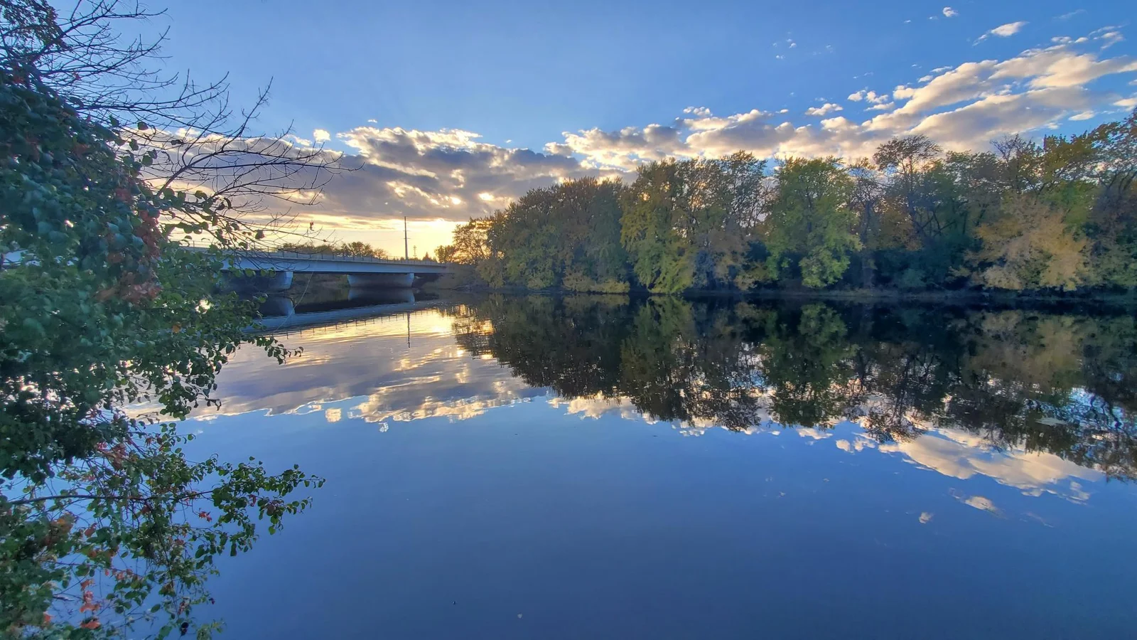 The sunsets on the Rum River are beautiful.