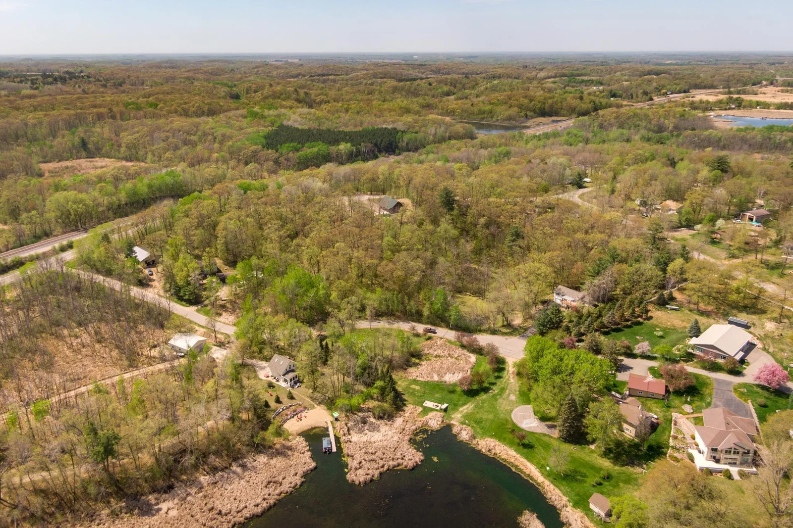 Birch Acres Beach Club at bottom center.
