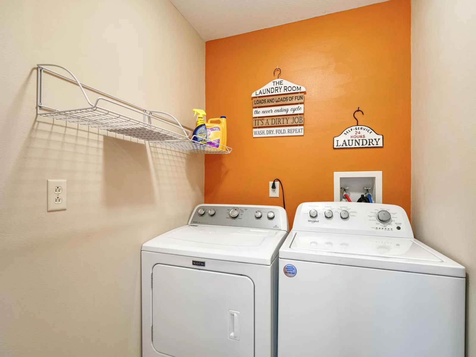 Laundry area is conveniently located on the main floor.