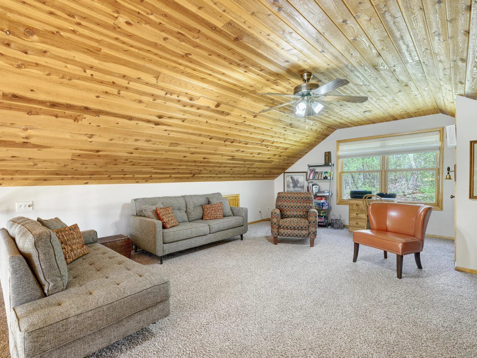 Bonus loft space with large window