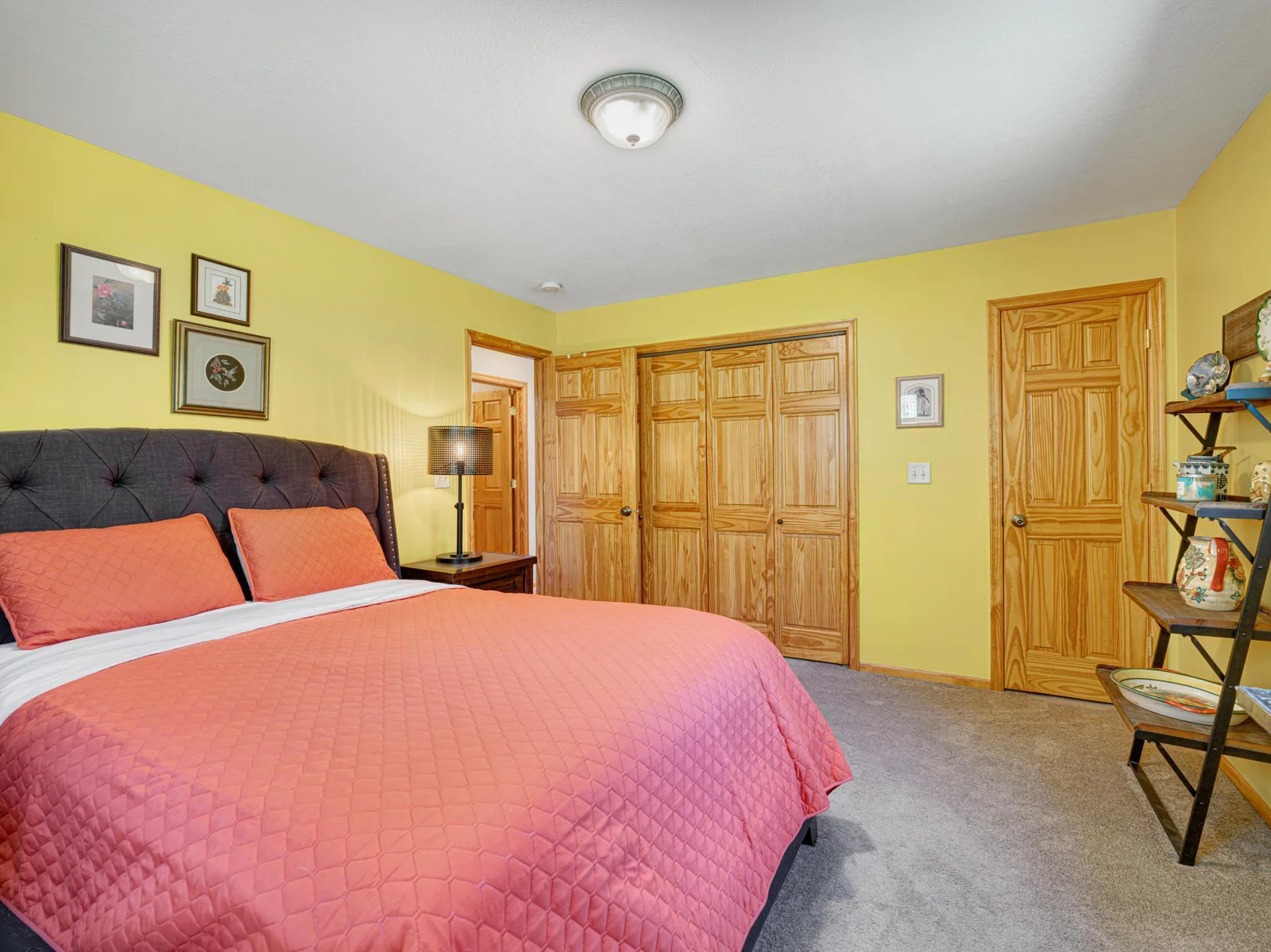 In addition, this room features two closets.
