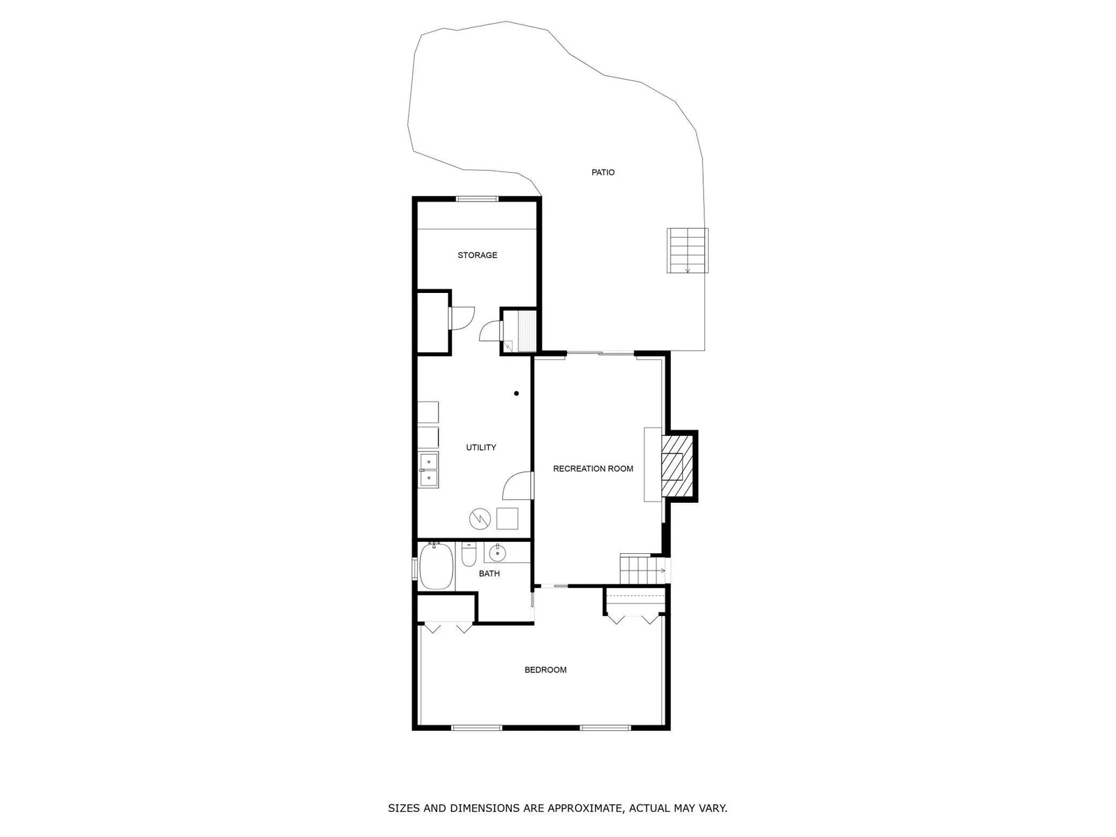 lower level floor plan