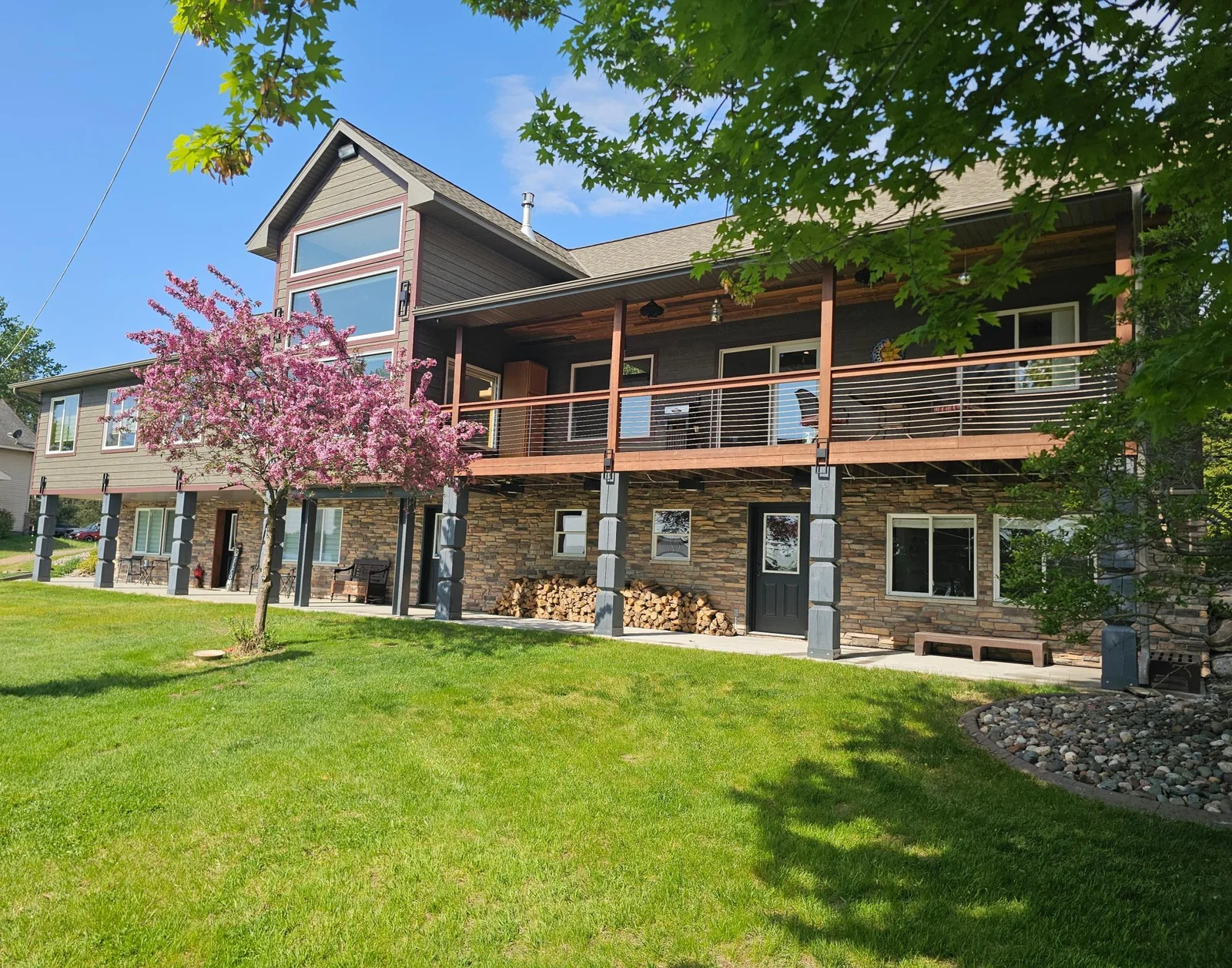 Home was custom built for entertaining large groups of guests