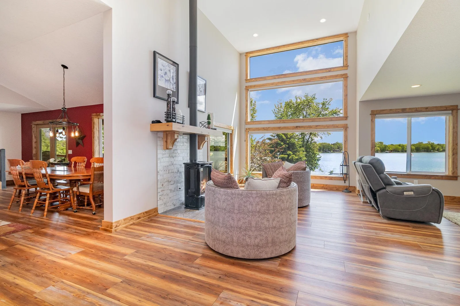 Breath taking lake views as you enter your home