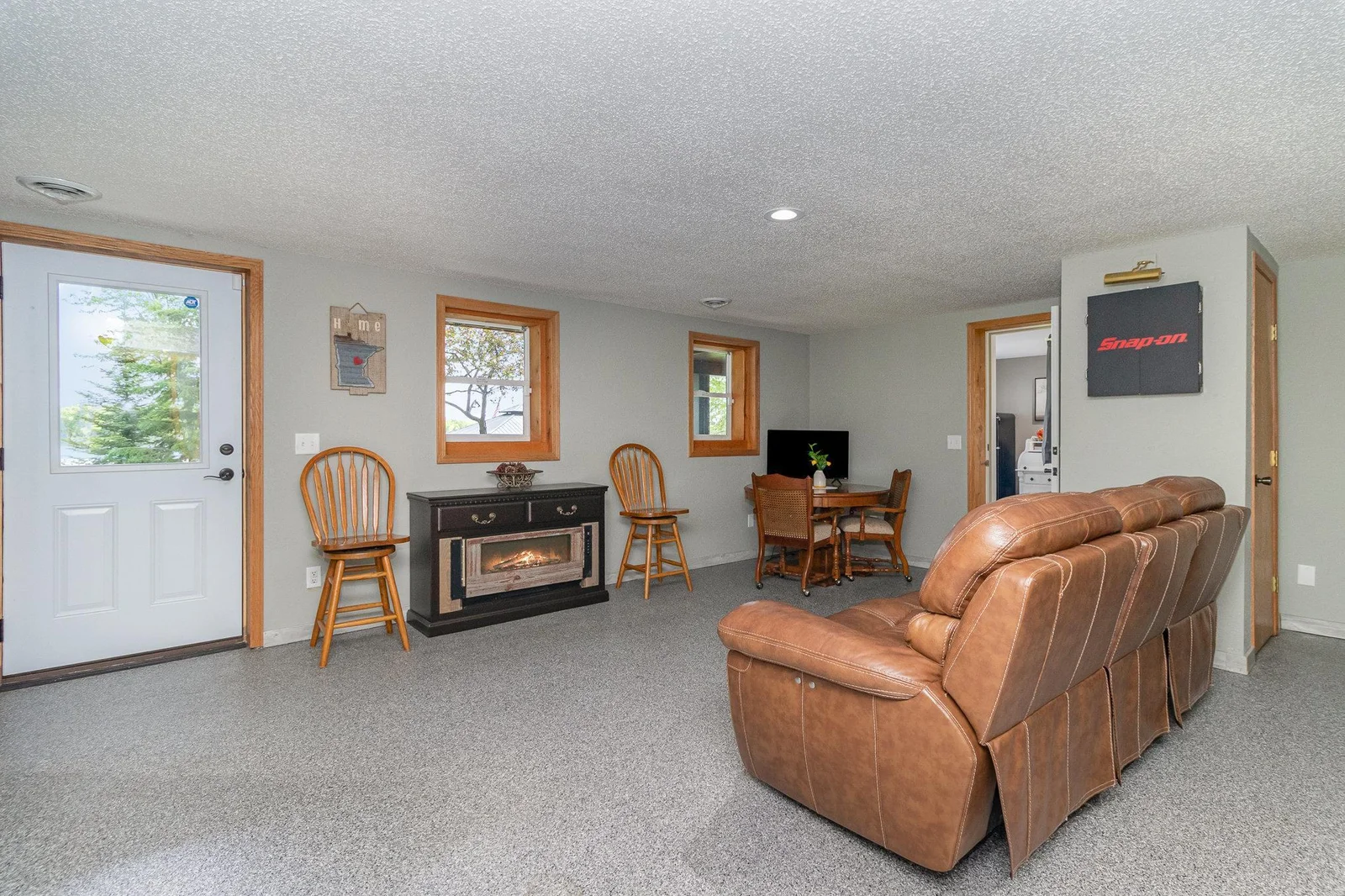 Large lower level family room