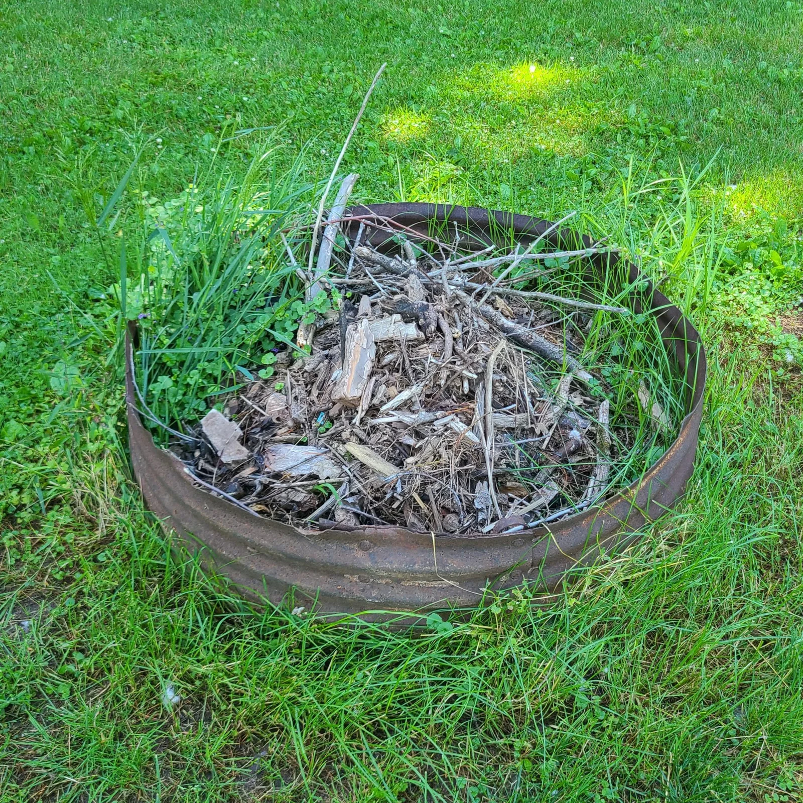 Fire Pit near cabin