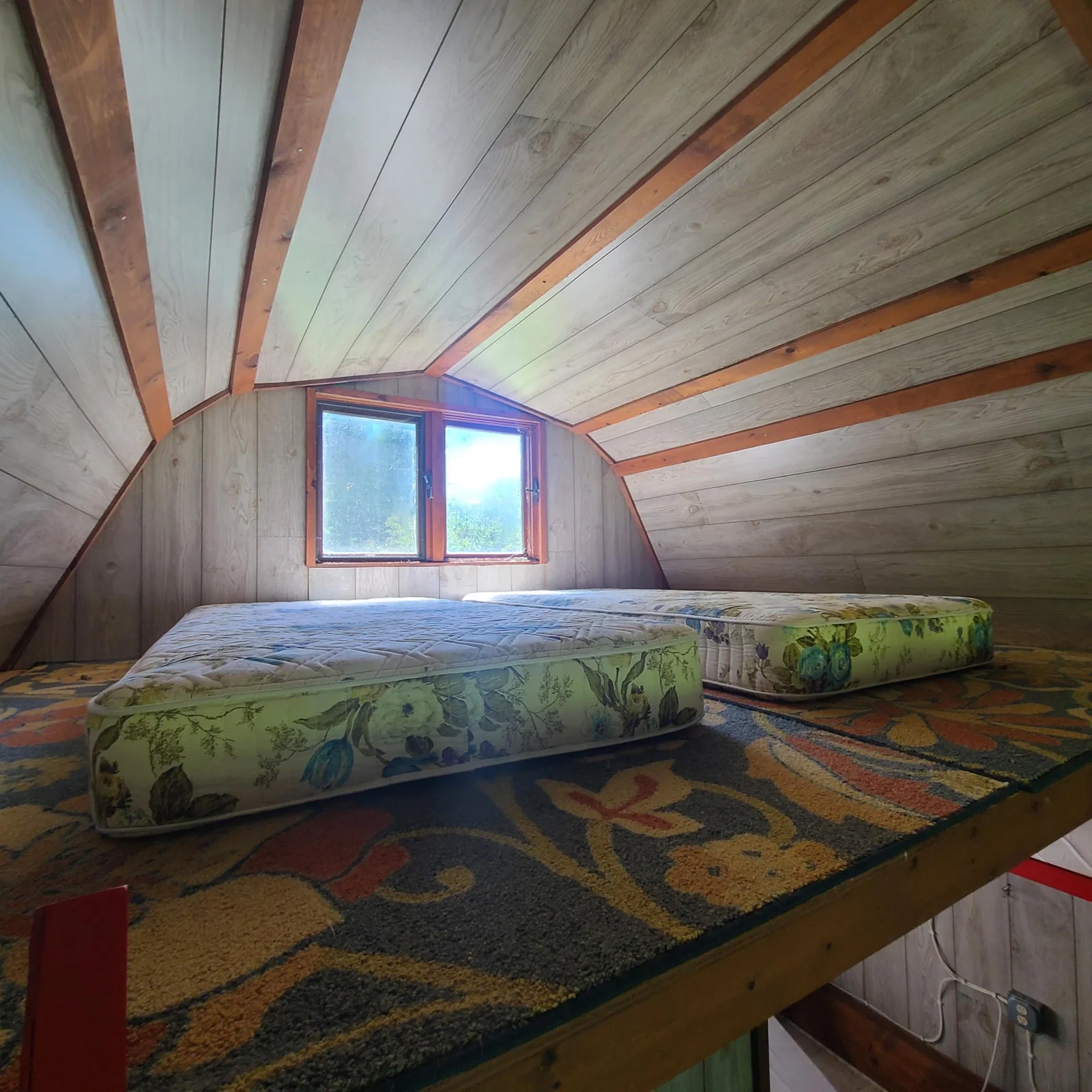 Loft in Cabin with room for 2 twin mattresses