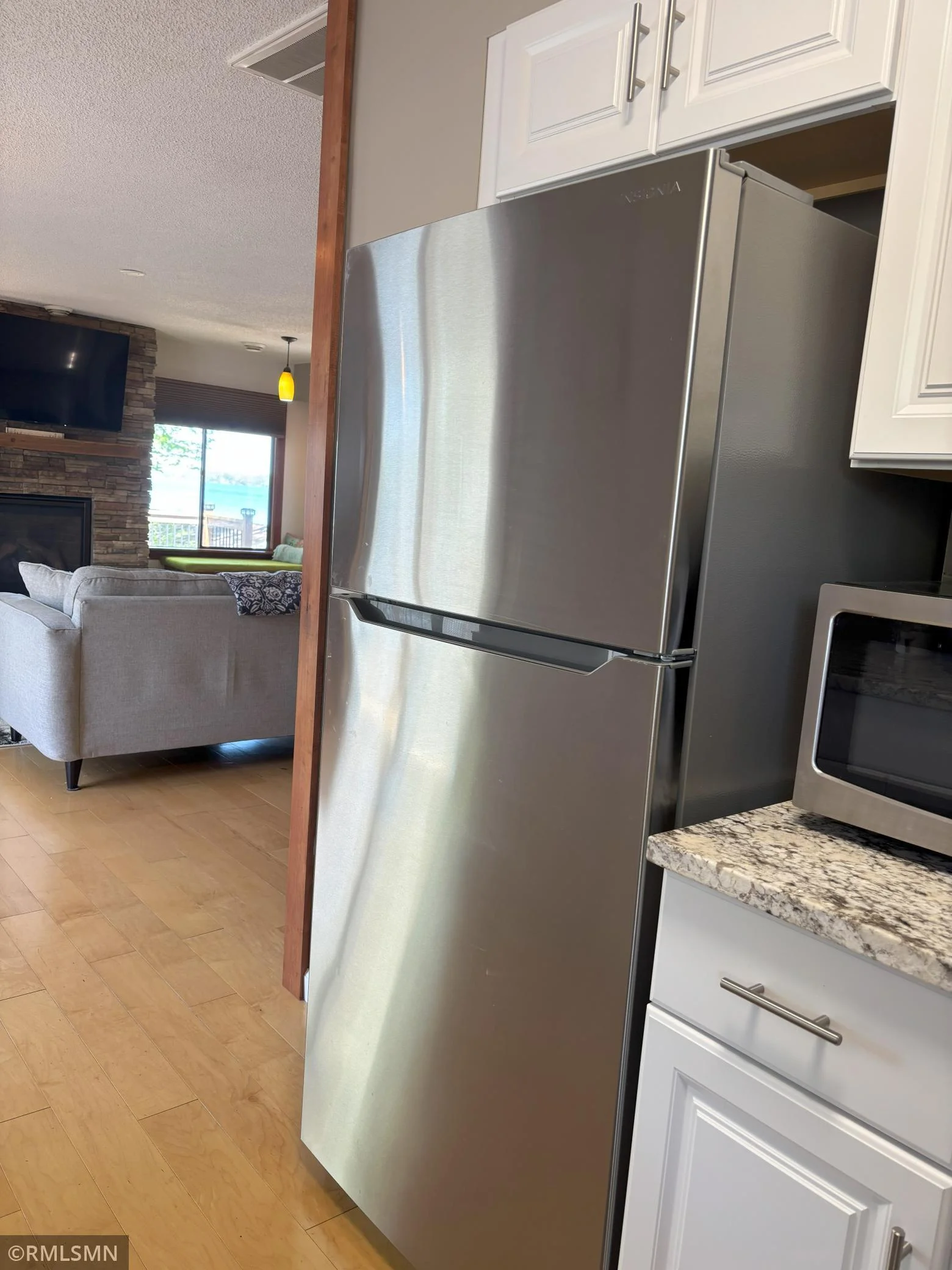 New stainless steel refrigerator