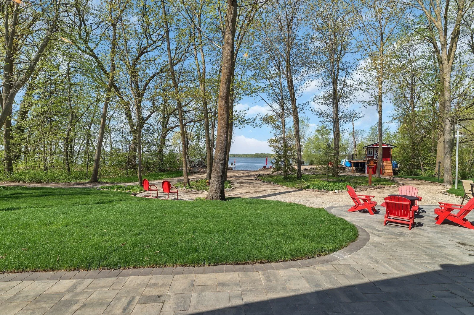 View from Veranda to Lake
