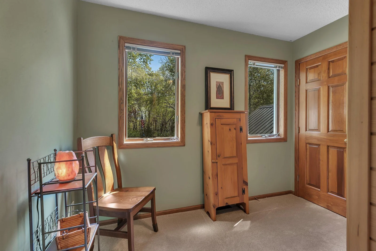 3rd UL Bedroom, new windows, and lovely wooded views.