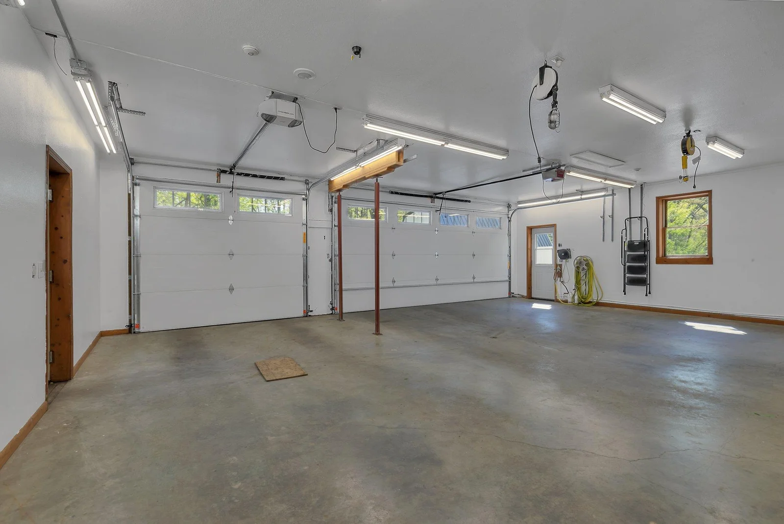 Interior attached garage