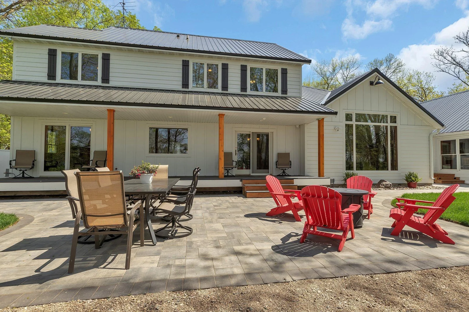New paved patio.