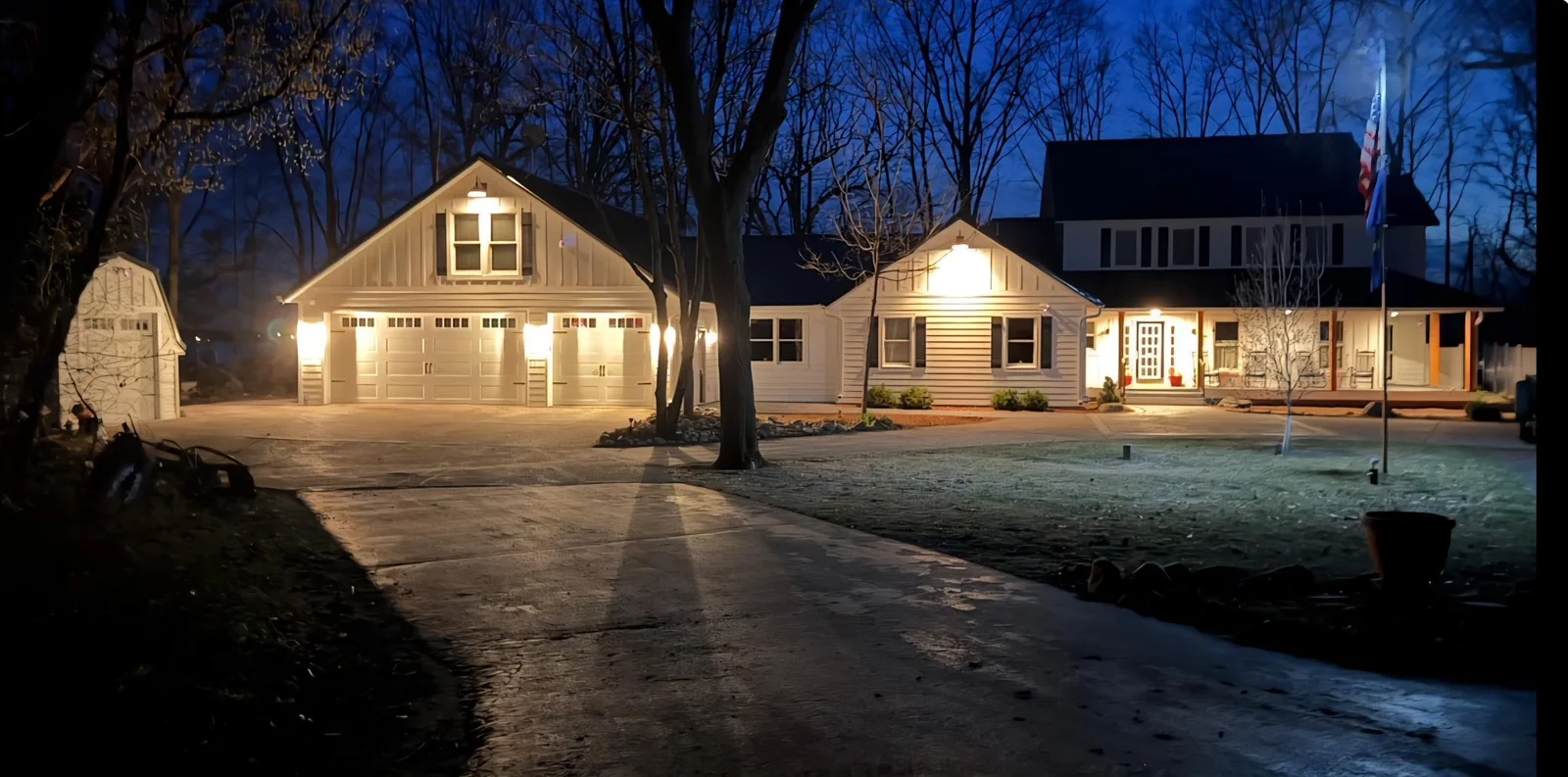 Evening View Front of Home