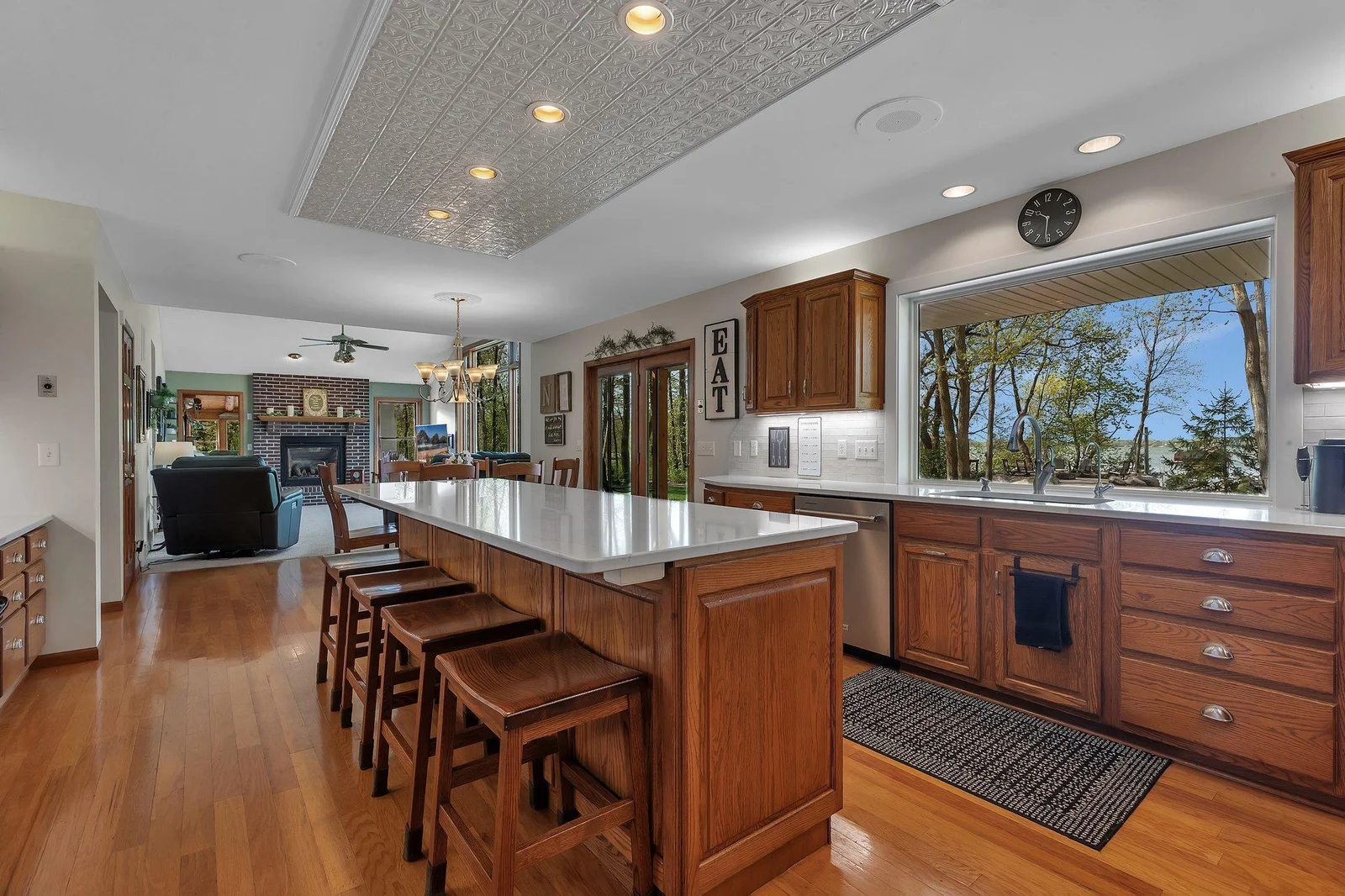 The kitchen is indeed the center of the home, where there is room for all to gather!