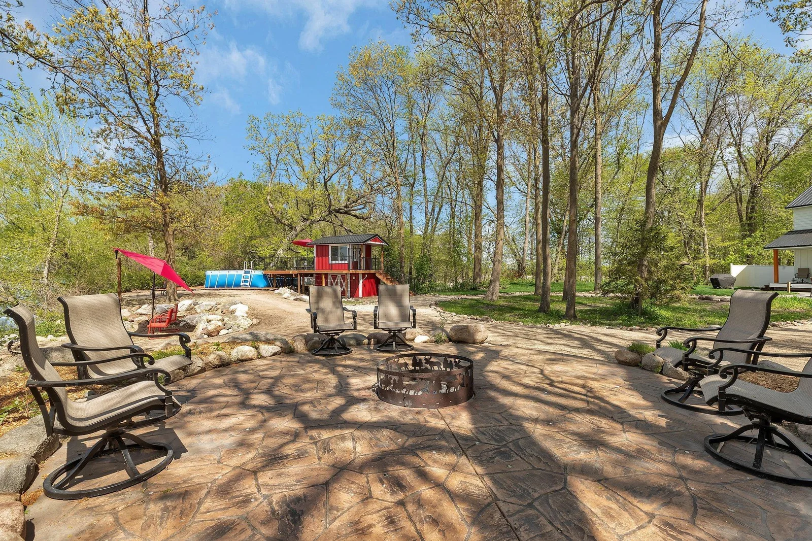 View from Lakeside Patio to Pool