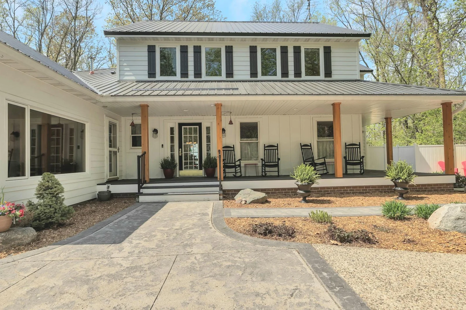 Classic veranda offers a gracious welcome!