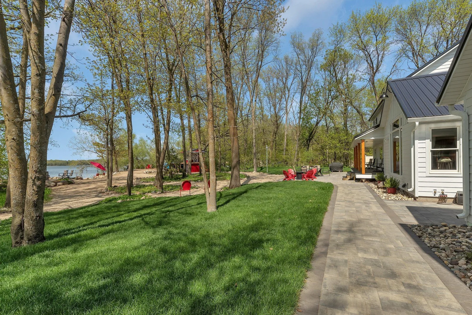 New landscaping throughout the property.