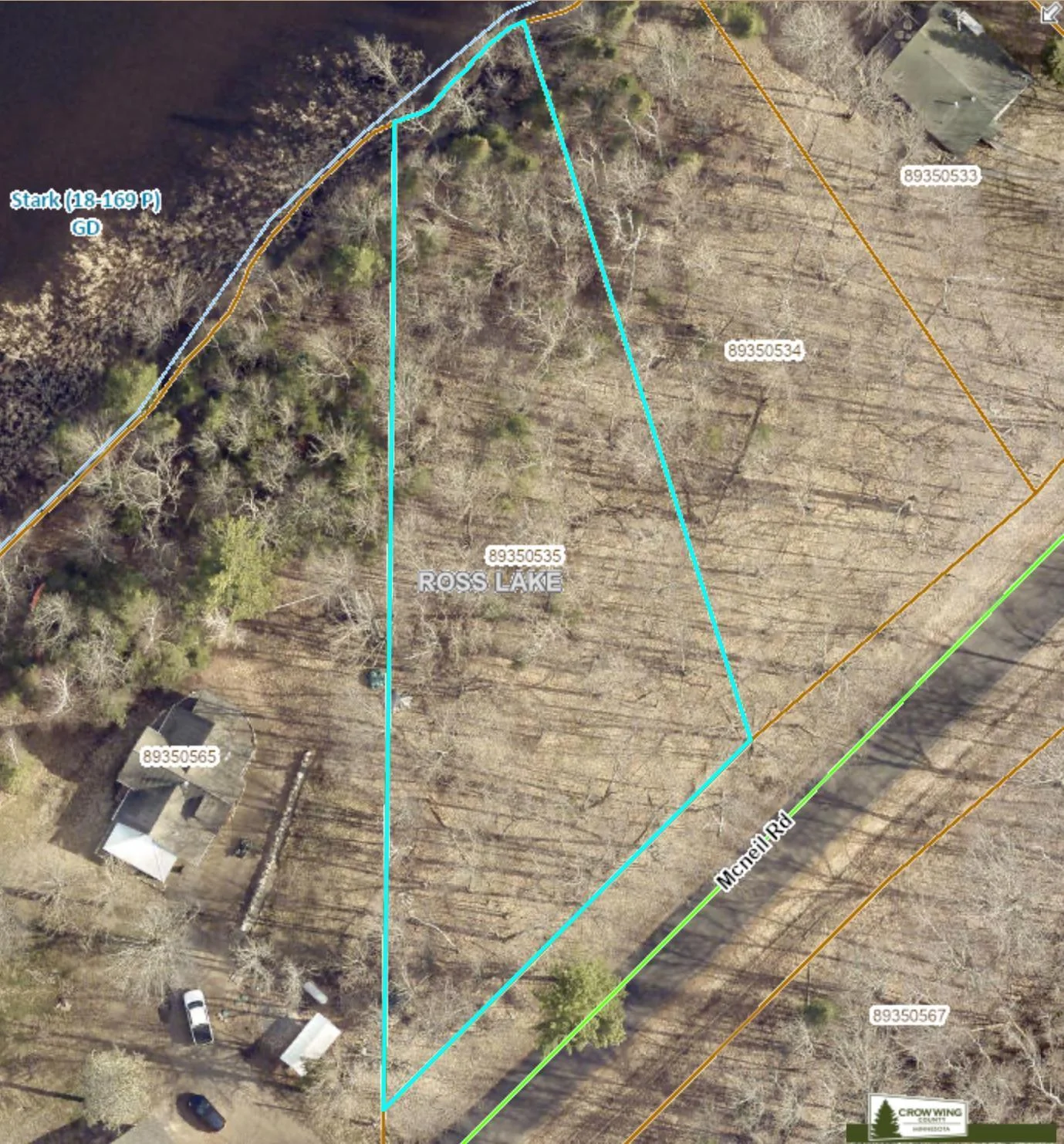 ITHE AERIAL VIEW OF LOT 1.