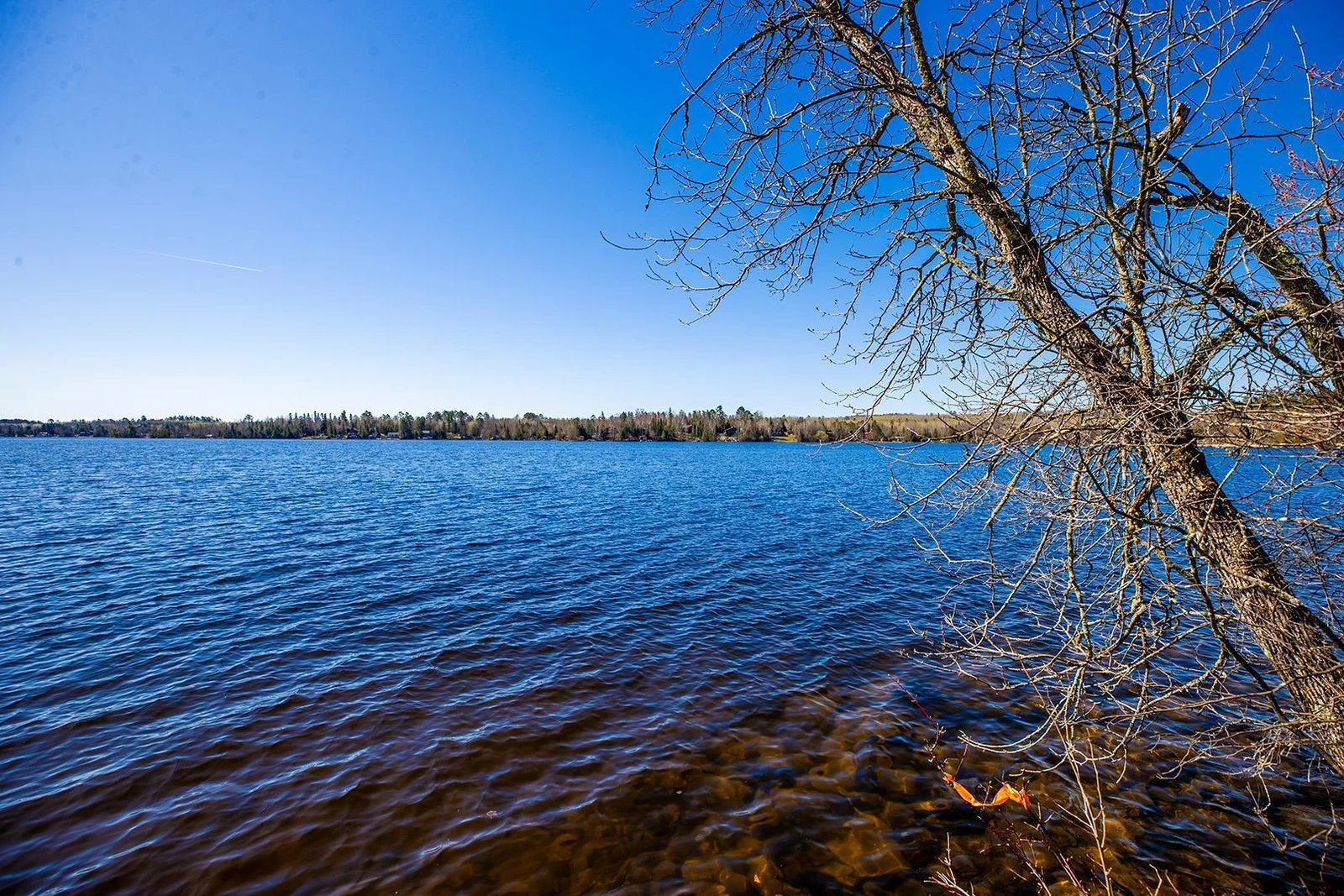 Deep, freshwater lake