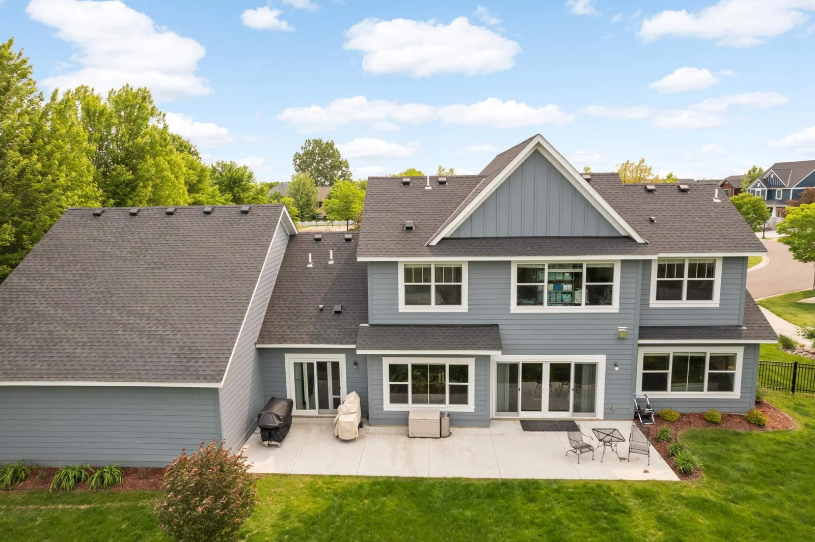 Large back patio