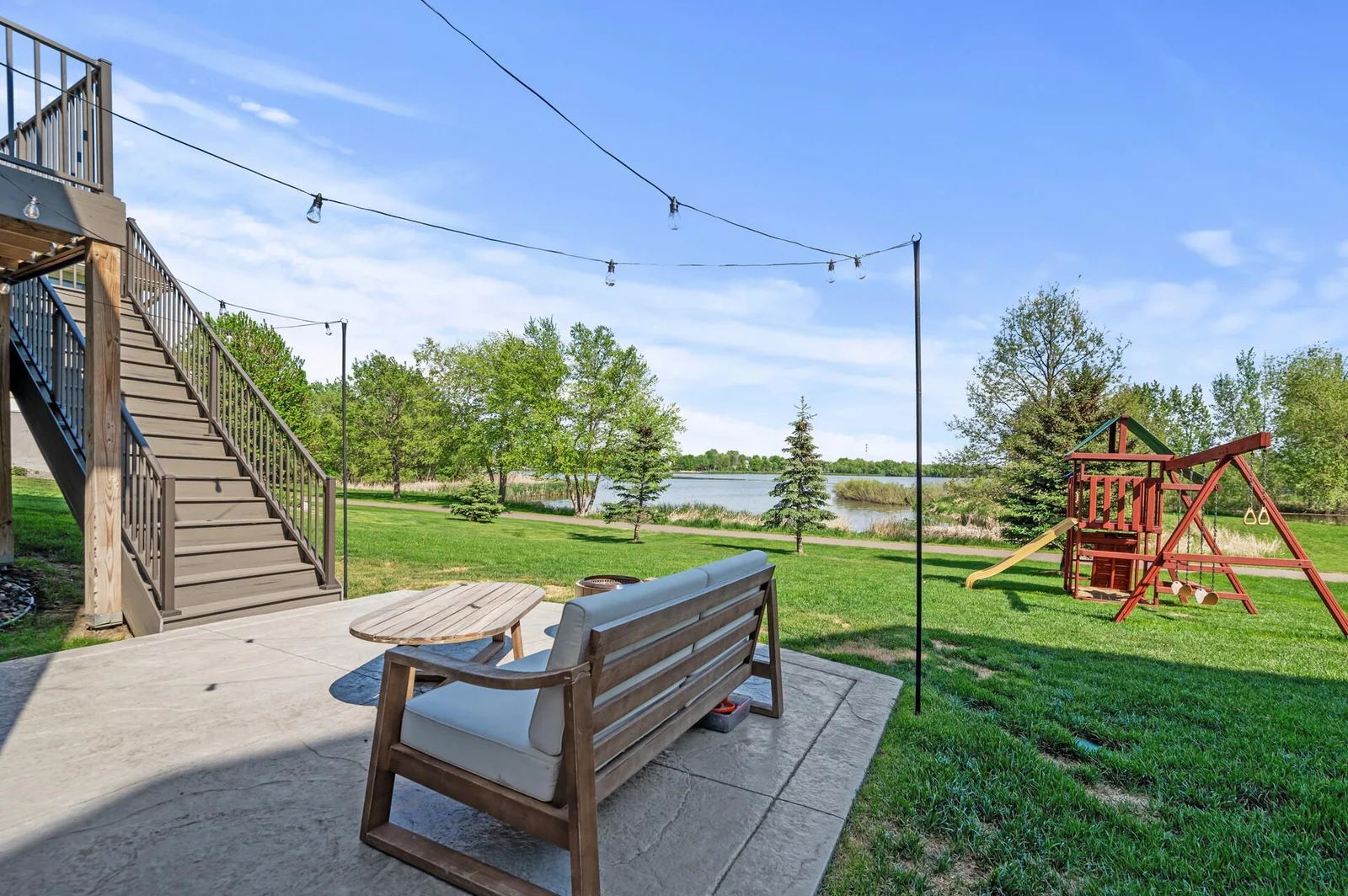 Enjoyable days and nights on the patio.