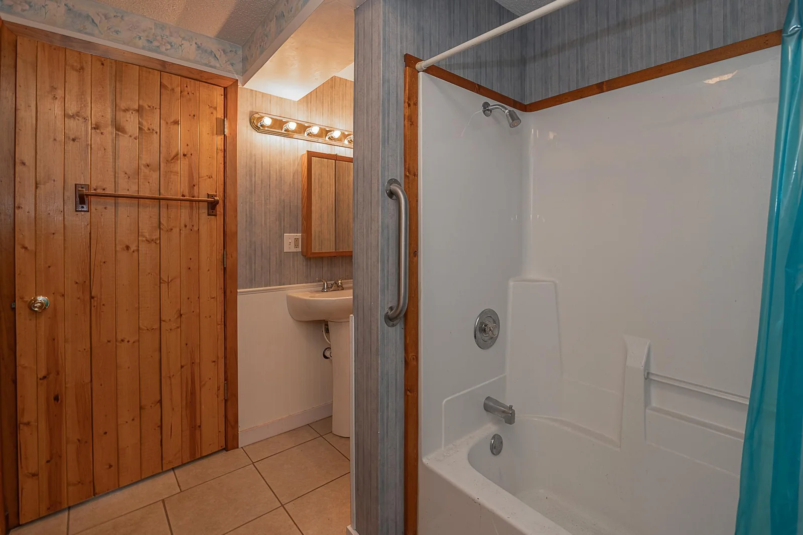 Bathroom in lower level.