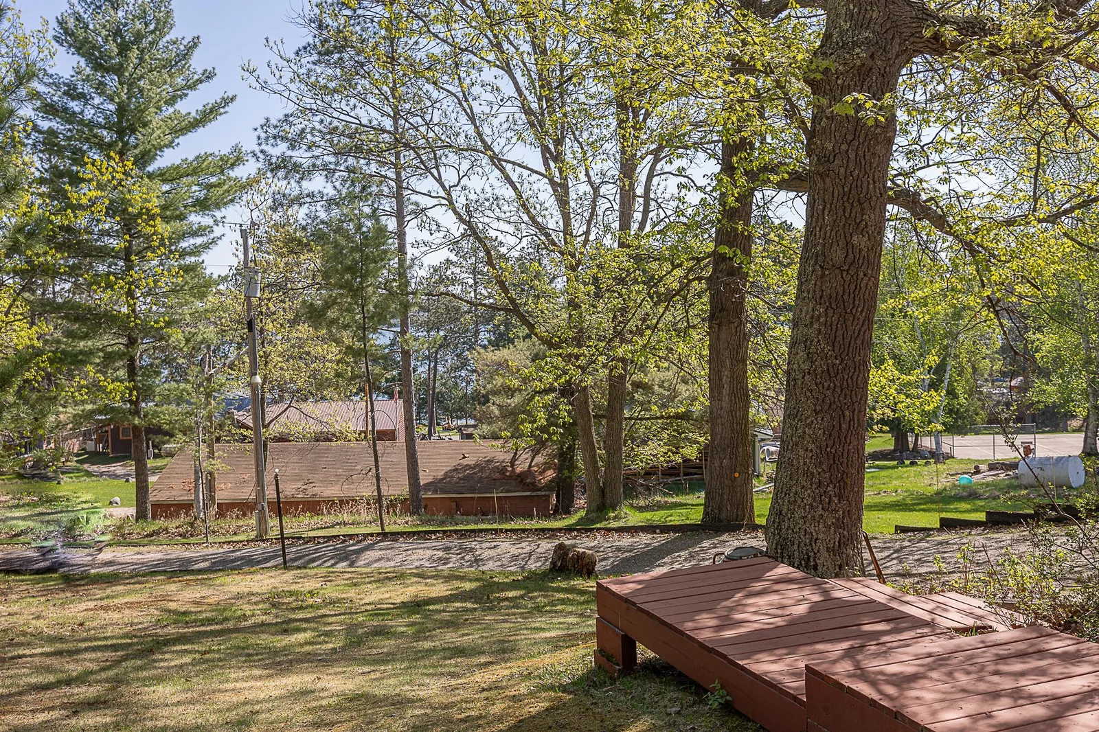 View of deck.